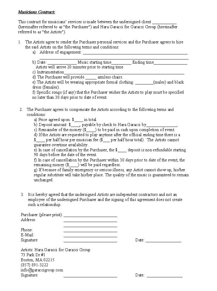 Contract Template